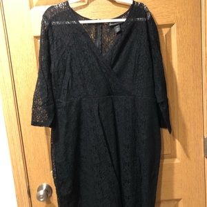 Black lace party dress